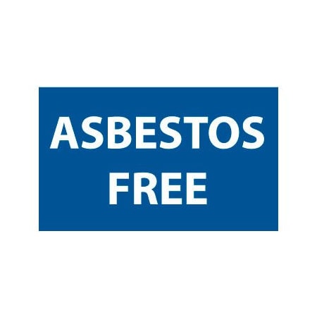 National Marker Co Roll of 500 Hazard Warning Vinyl Labels - Asbestos Free VRC10